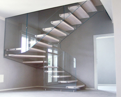 scale per interno legno e vetro